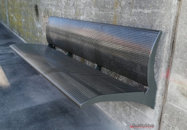 SITZBANK THETIS 120 Wandmontage aus Edelstahl Zeitlos / Bequem